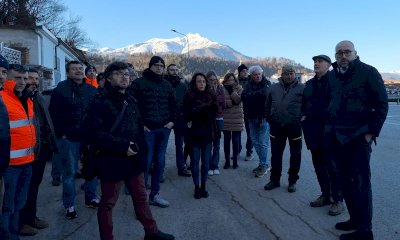 Provincia, sopralluogo del presidente Robaldo al cantiere di Chiusa di Pesio