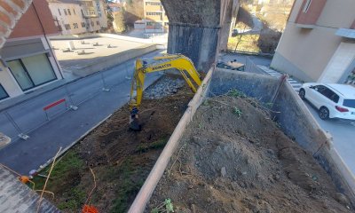 Ceva, quasi conclusa la sistemazione  delle arcate del ponte ferroviario in piazza Cappuccini