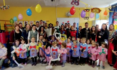 Rifreddo: Luis e la Bela Lasardera portano il carnevale nelle scuole e in giro per il paese
