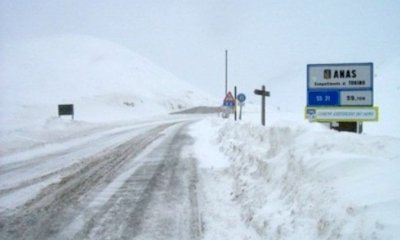 Chiuso per neve il Colle della Maddalena